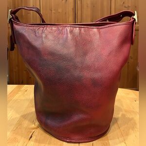 Hand distressed XL Vintage Coach Duffle Feed Sac Travel Weekender carryall 9085